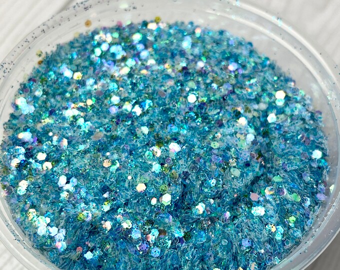 Blueberry Glitter Mix - Available in 1,2, or 4 oz