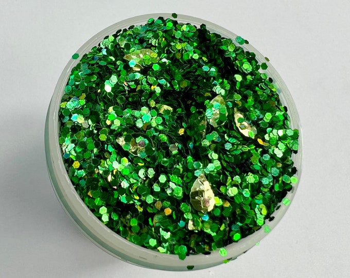JUNE CLEARANCE - Leafy Glitter Mix - Available in 1 oz