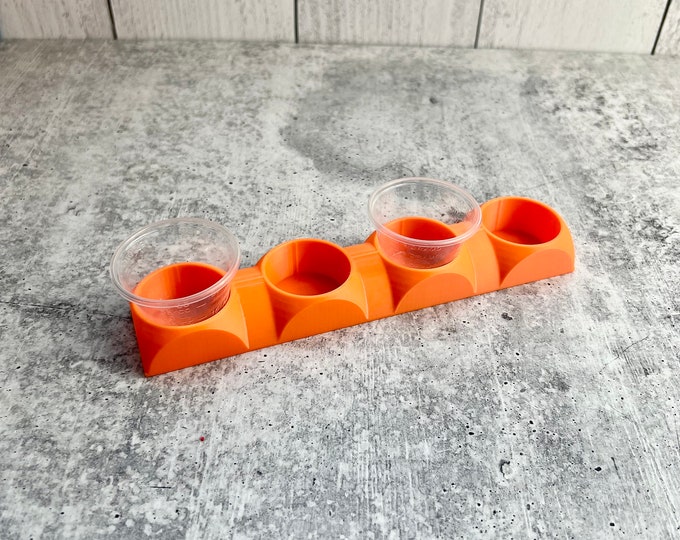 Mixing Cup Holder - 1 oz (30ml) - Holds 4 Cups - ORANGE