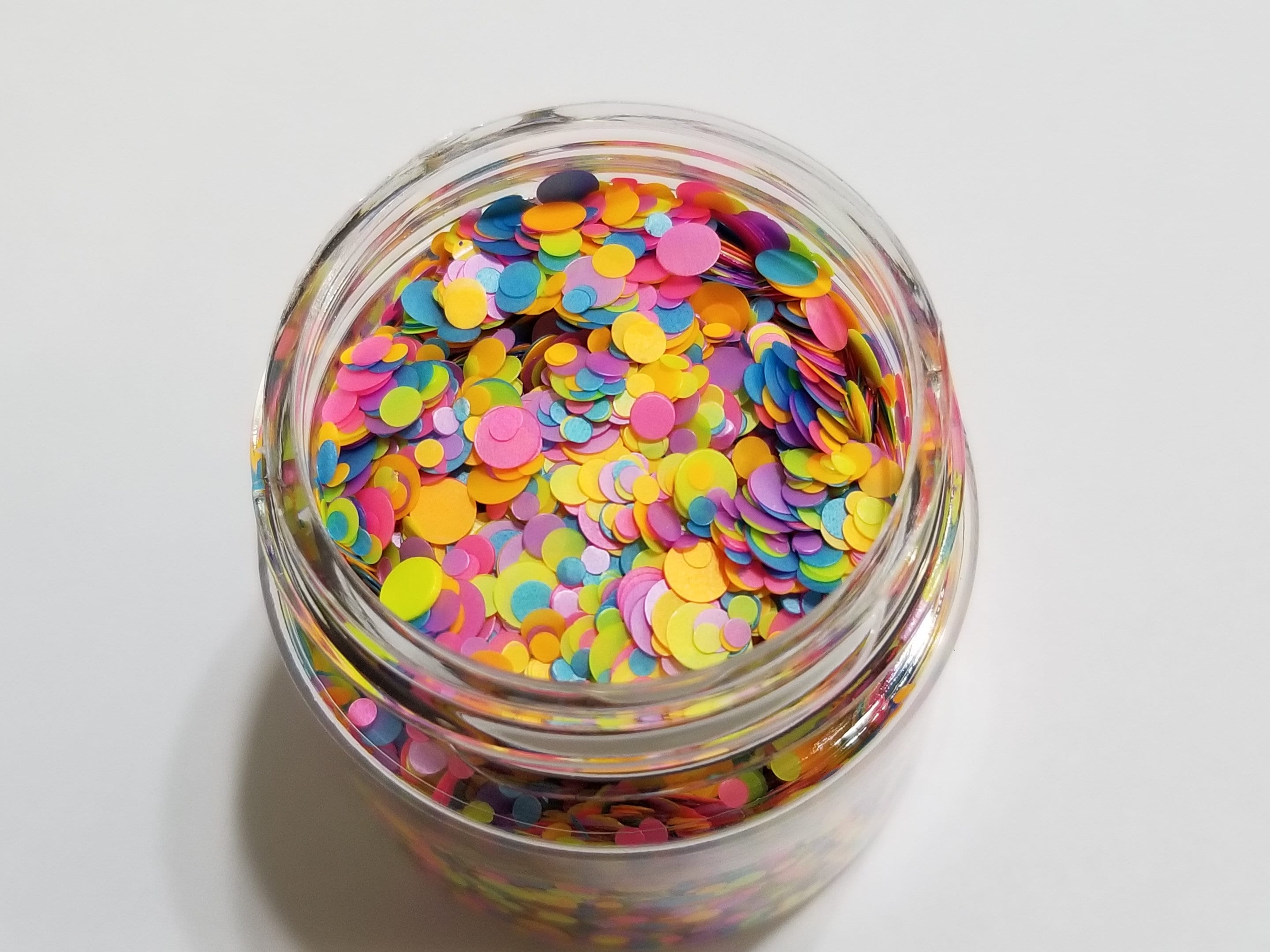 Spring Fling Dots Custom Glitter Mix - 1/2 oz - Solvent Resistant