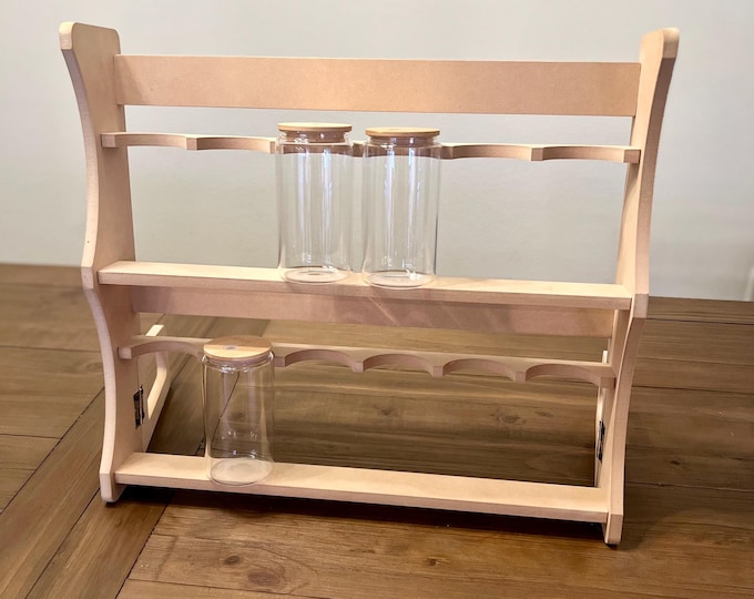 Tumbler Display - 16 oz beer can glasses - Craft Show Display -