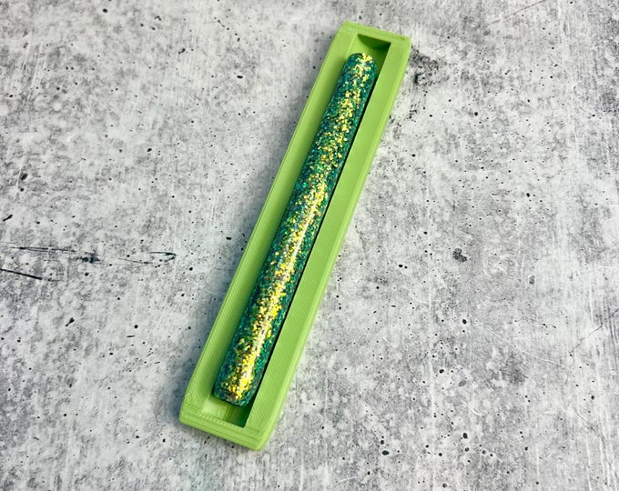 Epoxy Pen Cradle - Glitter Pen Cradle - Green