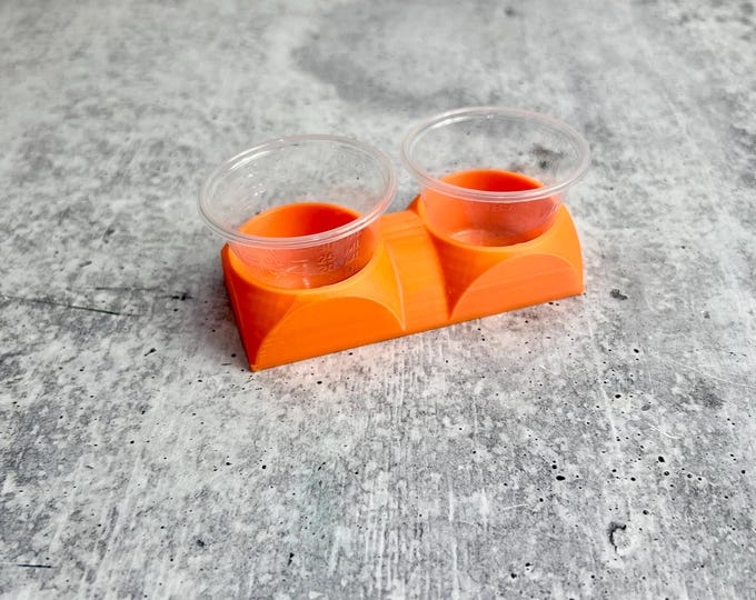 Mixing Cup Holder - 1 oz (30ml) - 2 Count - Orange