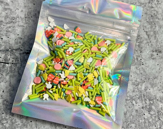 Easter Polymer Clay Pieces - 1 oz or 1/2 oz - Sprinkles - Spring - Slime