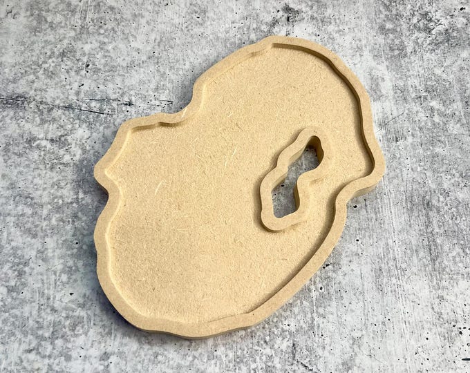 Hollow Geode Blank for acrylic pouring or resin art (DD) - 8.25"