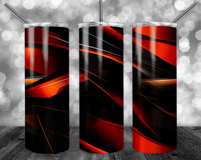 Orange Woven Pattern | 20oz Sublimation Tumbler  | 9.3 x 8.2” Straight Skinny Tumbler Wrap | PNG Digital Download | Sublimation