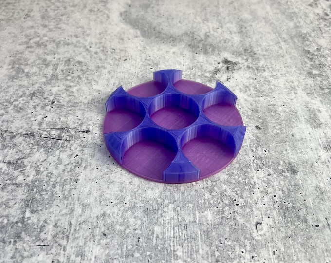 3D Printed Paint Bottle Holder - Holds Seven 2 oz Paint Bottles -