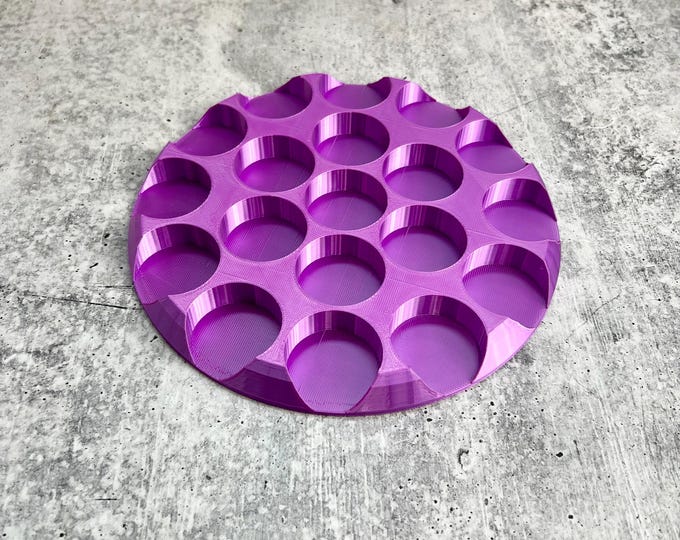 3D Printed Paint Bottle Holder - Holds Nineteen 2 oz Paint Bottles - Many Colors Available