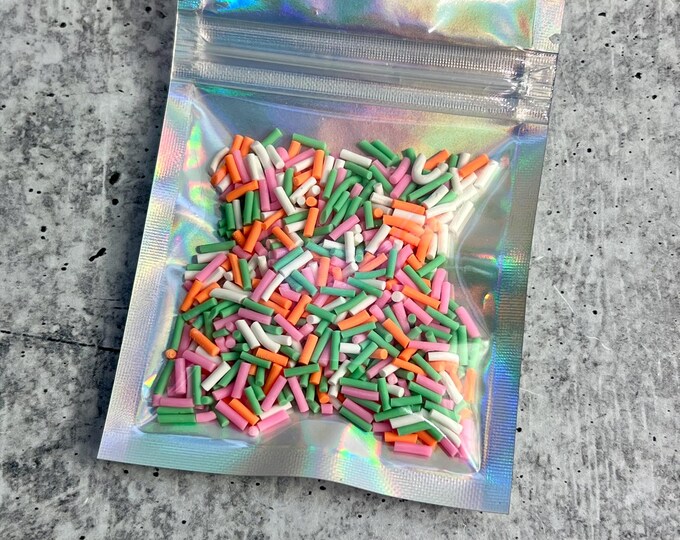 Sprinkles Polymer Clay Pieces - 1 oz or 1/2 oz - Sprinkles - Spring - Slime - Easter