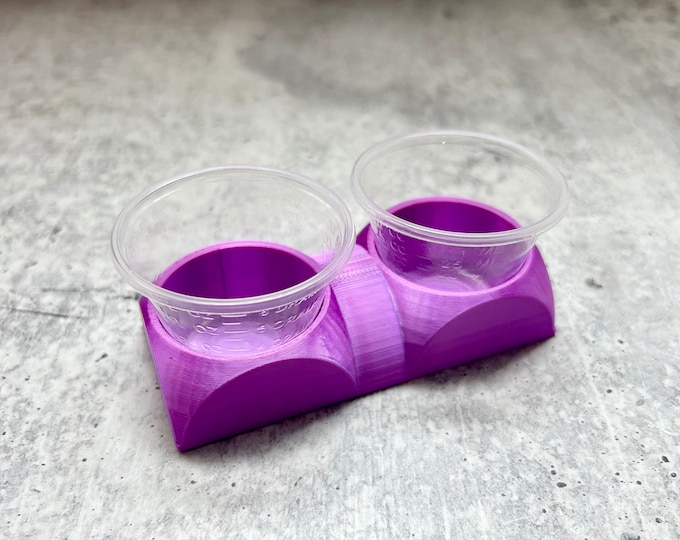 Mixing Cup Holder - 1 oz (30ml) - 2 Count - Purple