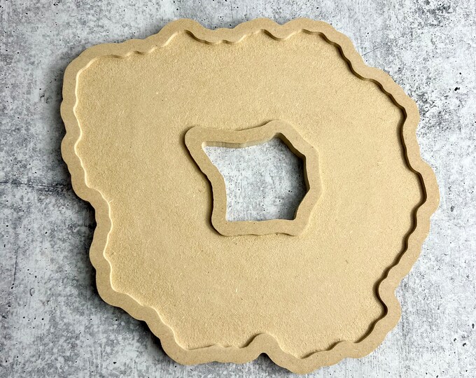 Hollow Geode Blank for acrylic pouring or resin art - 12 inch
