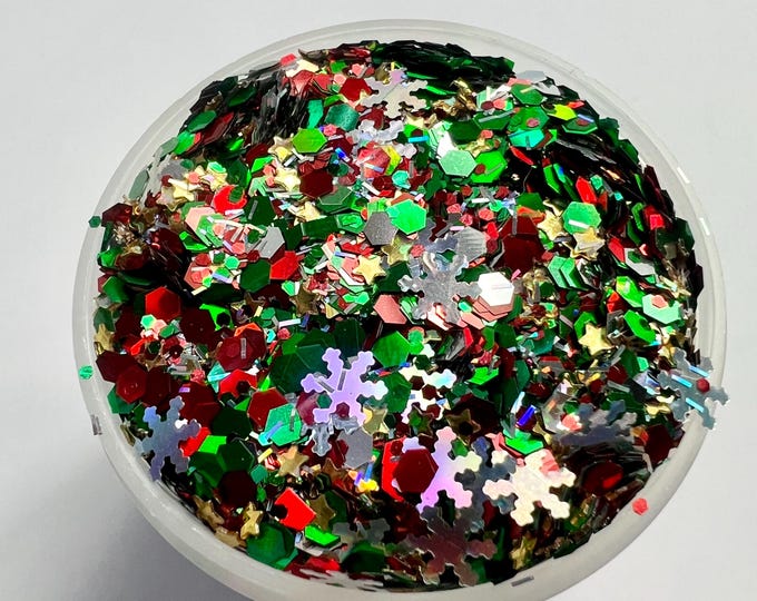 CLEARANCE - Deck The Halls Glitter Mix - Available in 1 or 2 oz