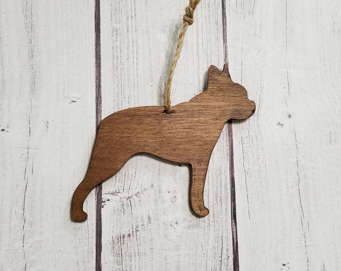 Boston Terrier Christmas Ornament - Farmhouse | Decor | Christmas | Dog Breed