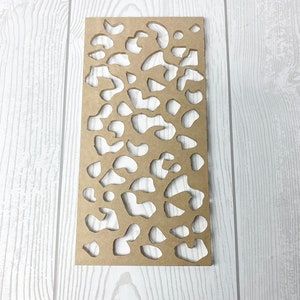 Leopard Print Acrylic Stencil - Bleached Shirt DIY 4x8
