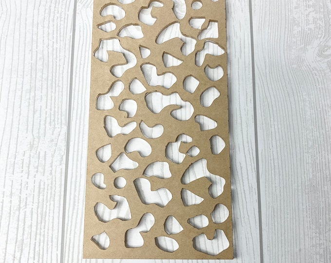 Leopard Print Stencil, Bleached Shirt Stencil, Leopard Acrylic Stencil