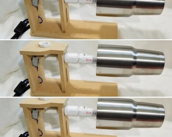 CLEARANCE - Set of 3 Single Cup Turners with drying rack - One Cup Turner for Making Glitter Epoxy Tumblers