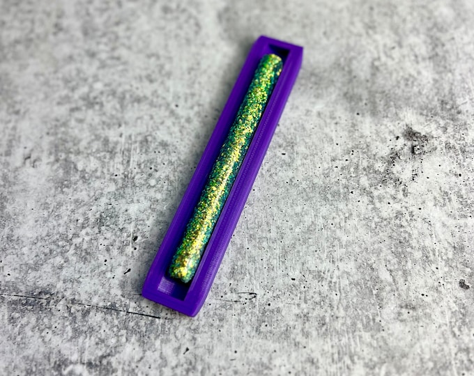 Epoxy Pen Cradle - Glitter Pen Cradle - Purple