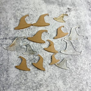 August CLEARANCE - Reverse Bleach Witch Hat Stencil, Bleached Shirt Stencil, Witch Acrylic Stencil, Halloween