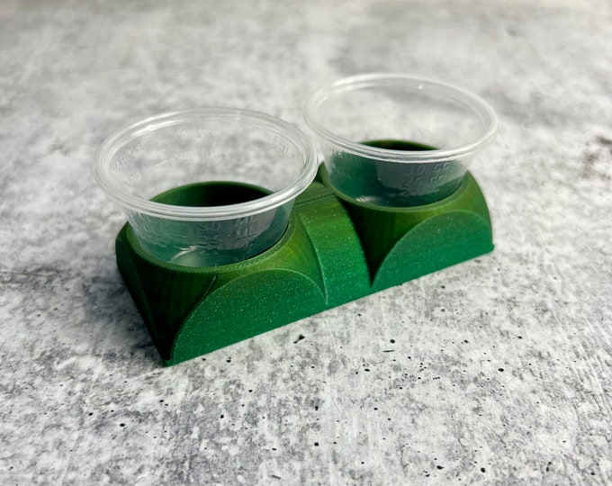 Mixing Cup Holder - 1 oz (30ml) - 2 Count - Green