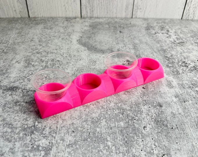 Mixing Cup Holder - 1 oz (30ml) - 4 Count - Hot Pink