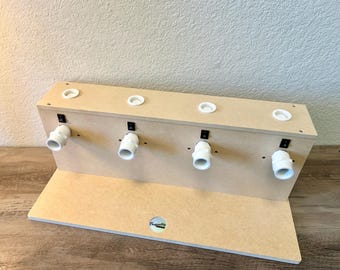 Tall Compact Four Cup Turner with Drying Rack - 5-6 rpm -  4 Cup Turner for Making Glitter Epoxy Tumblers - Tumbler Turner