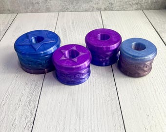 Cup / Tumbler Inserts - 30, 20 oz, Skinny 20, 30/35 oz - Cup Turner Accessory - For 3/4" PVC - Purple