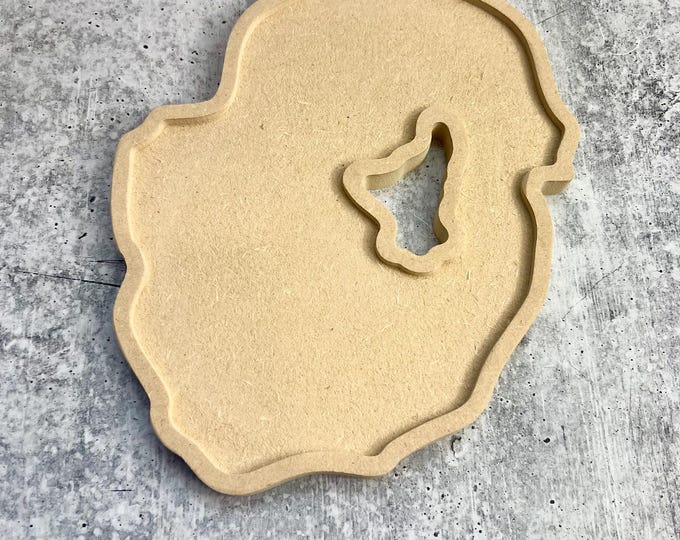 Hollow Geode Blank for acrylic pouring or resin art - 9.25"