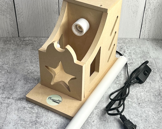 READY TO SHIP - Magnetic Tall Single Cup Turner with drying rack - 2.5-3RPM - One Cup Turner for Making Glitter Epoxy Tumblers