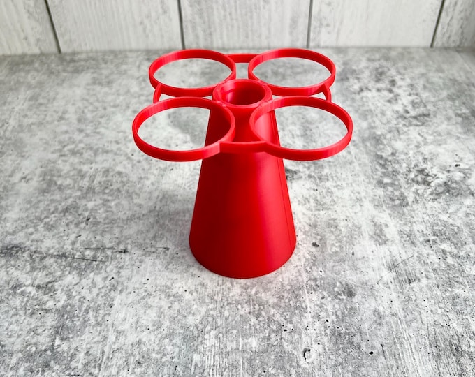 Mixing Cup Holder - 1 oz (30ml) - 4 Count - RED