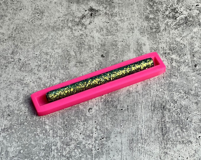 Epoxy Pen Cradle - Glitter Pen Cradle - Hot Pink