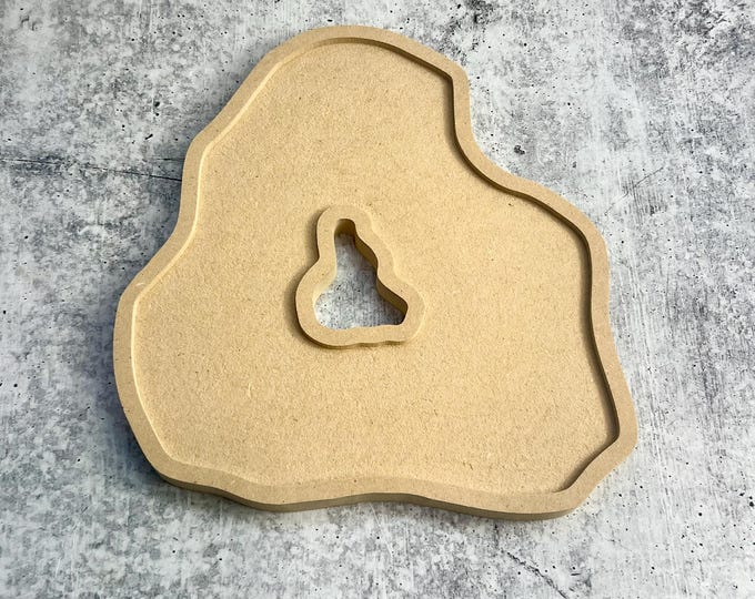 Hollow Geode Blank for acrylic pouring or resin art (CC) - 12 Inch