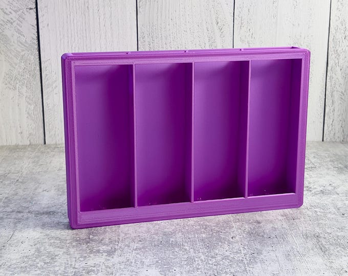 SCRATCH & DENT - 3D Printed Straw Organizer - Straw Holder - Kitchen Organizer -- PURPLE