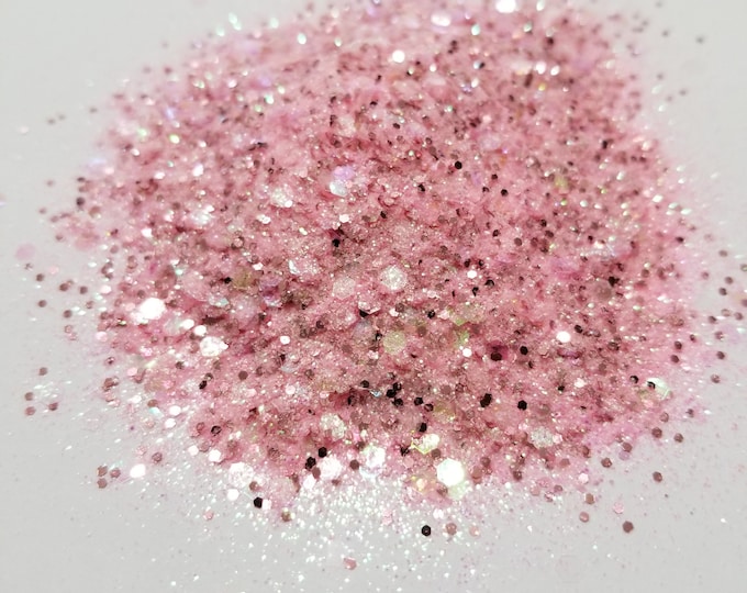 CLEARANCE - Bubbly Pink Glitter Mix - 2 oz -