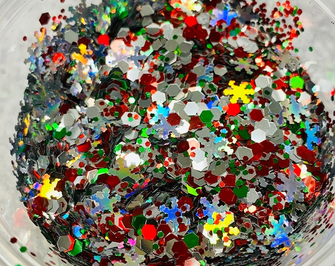 CLEARANCE - Christmas Cheer Custom Glitter Mix - Available in 2 OZ
