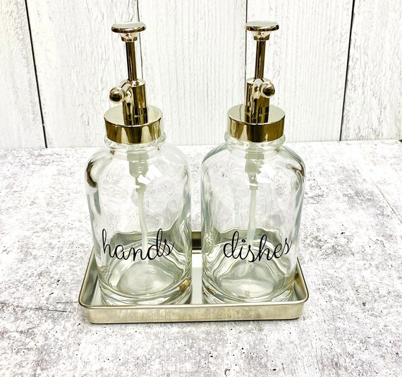 Set of 2 Soap Dispenser Hands / Dishes Decor Kitchen Etsy