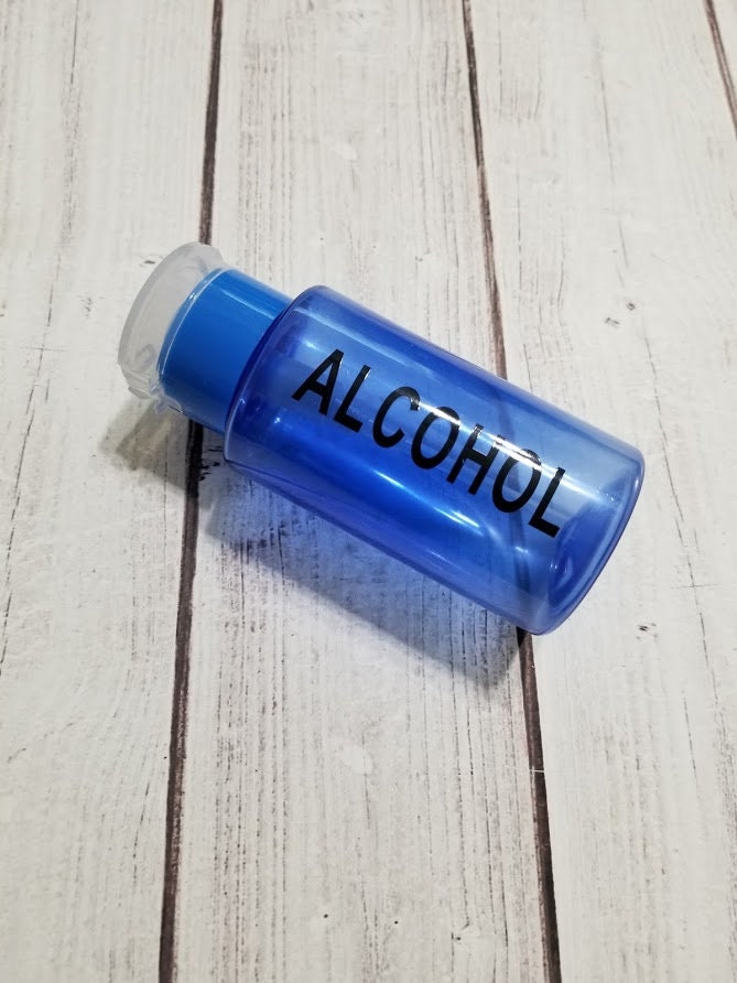 Alcohol Pump Dispenser 7 oz Blue
