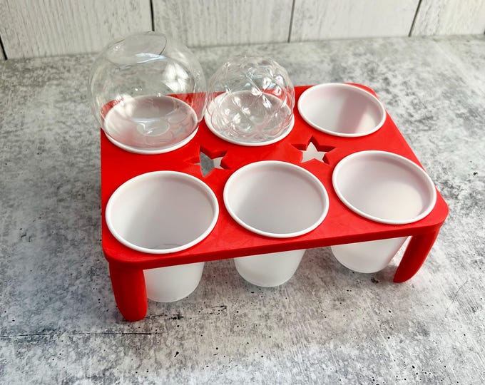 Ornament Cradle Drip Station - Christmas - RED