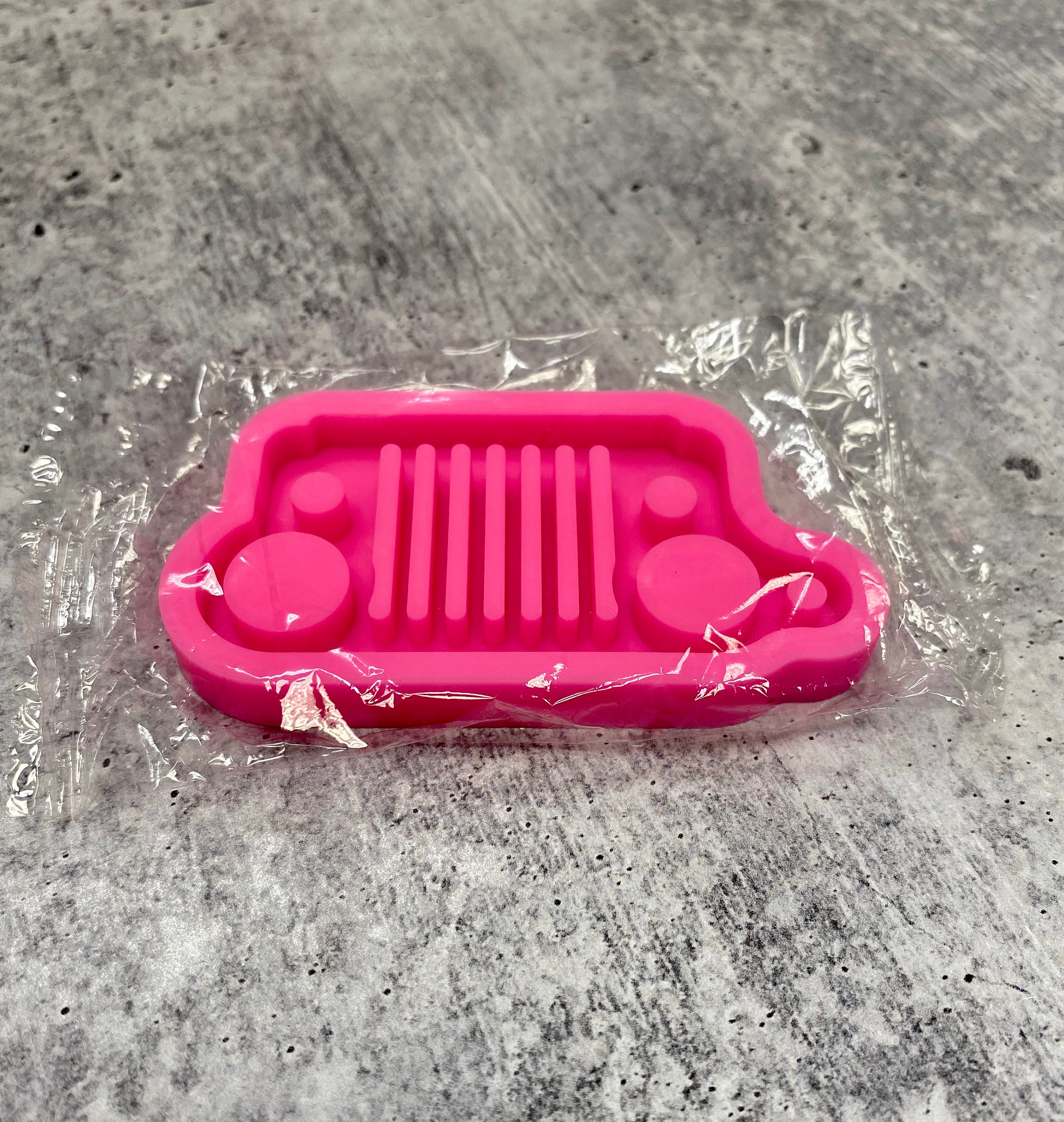 Pink Silicone Jeep Mold