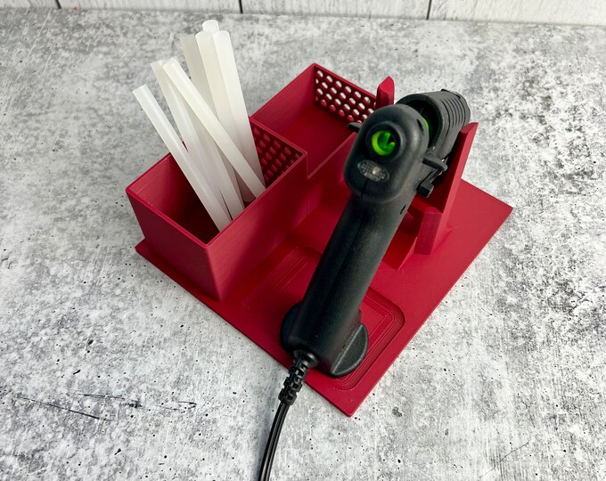 Small /  Mini Glue Gun Holder - Red