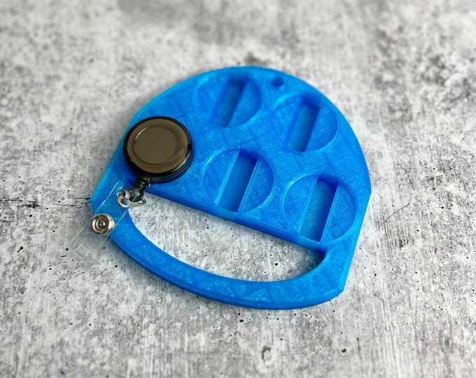 UV Badge Reel Holder - Glitter Badge Reel - Epoxy Badge Reel