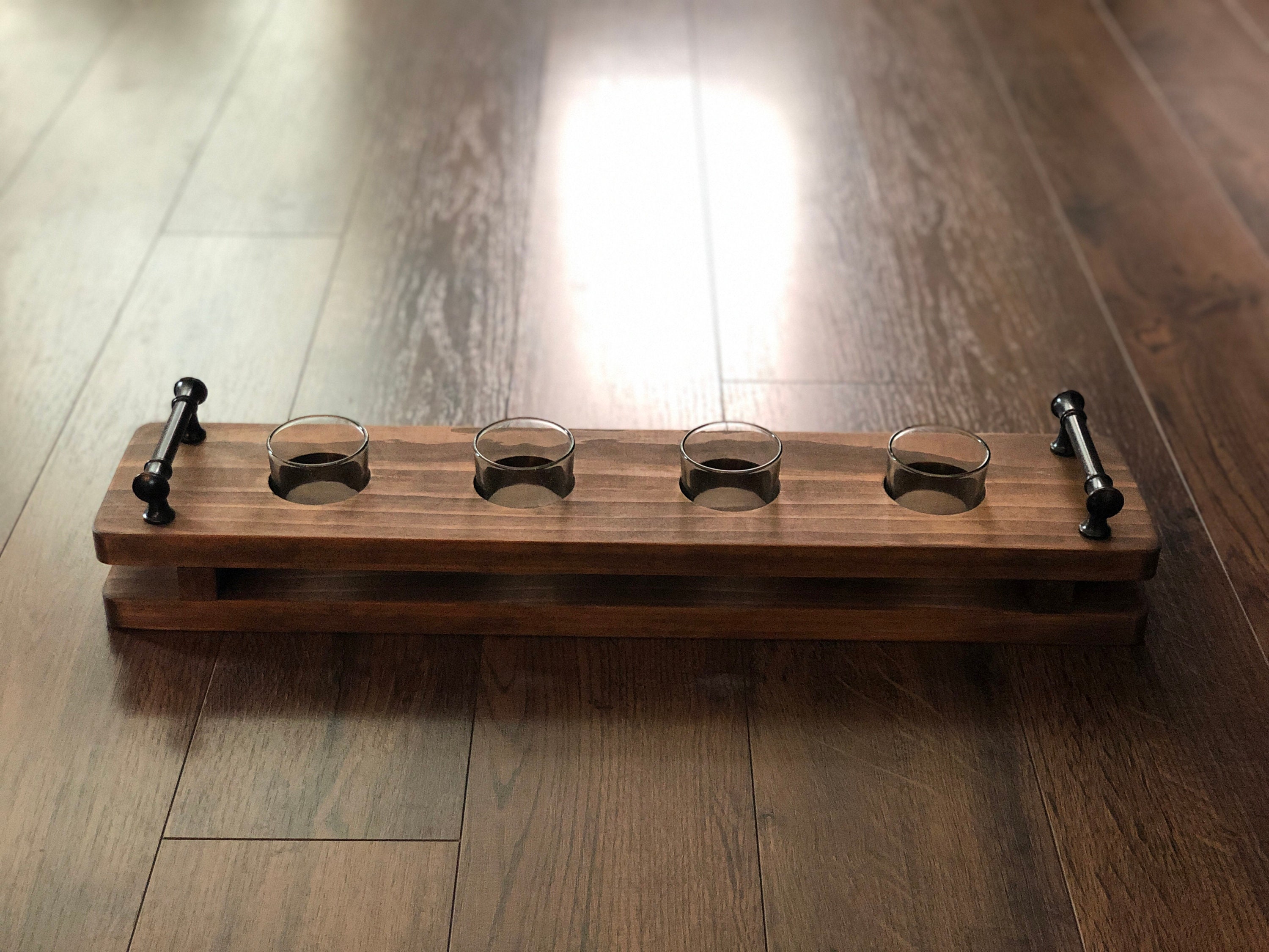 Wood Candle Holder, Table Candle Holder, Table Centerpiece, Mantle