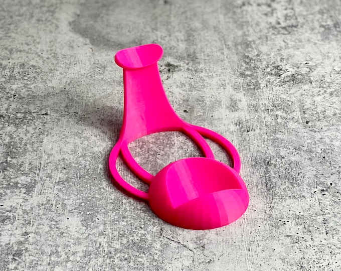 Compact Cup Cradle - 3D Printed Cup Cradle - Neon Pink