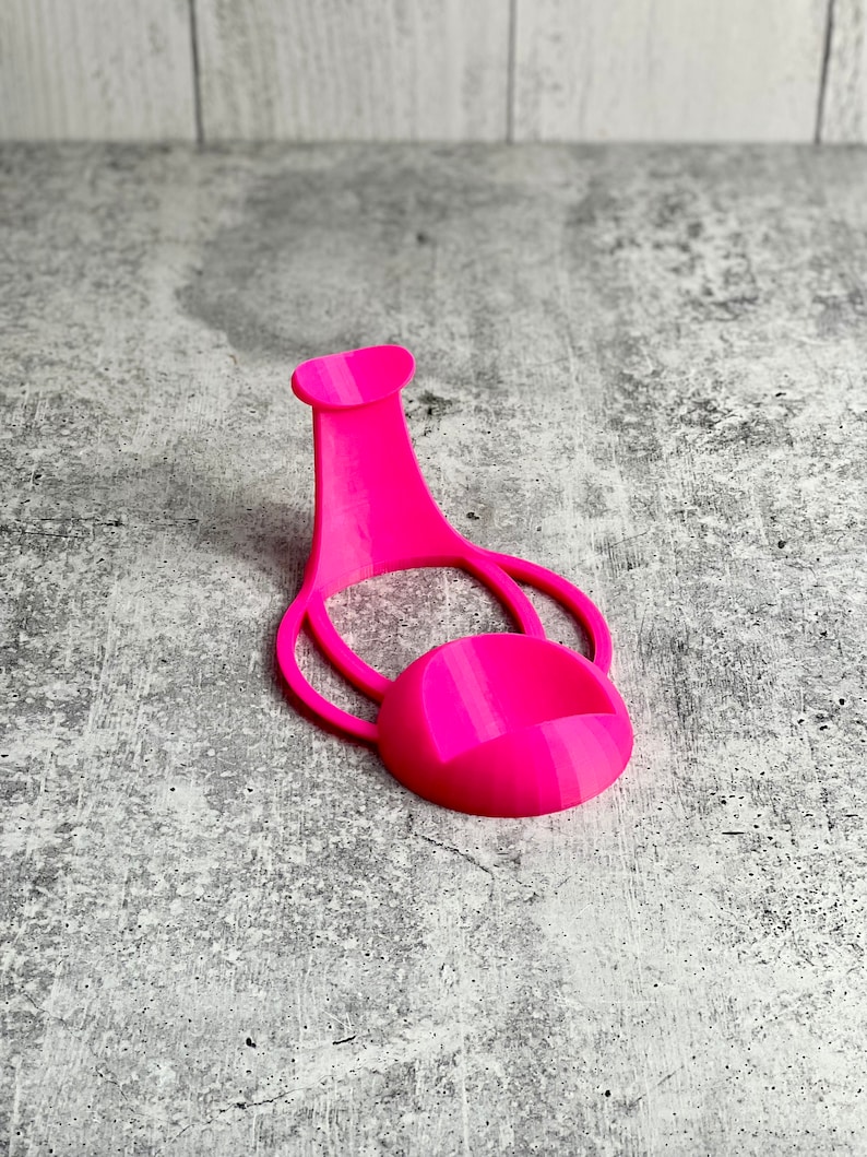 Soporte para taza compacto - Soporte para taza impreso en 3D - Rosa neón