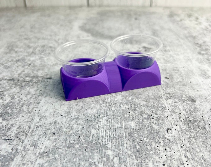 Mixing Cup Holder - 1 oz (30ml) - 2 Count - Purple