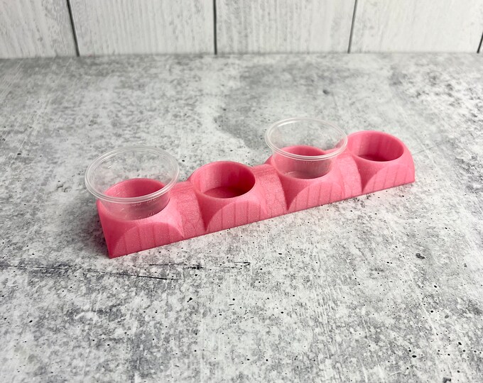 Mixing Cup Holder - 1 oz (30ml) - 4 Count - Pink Glitter
