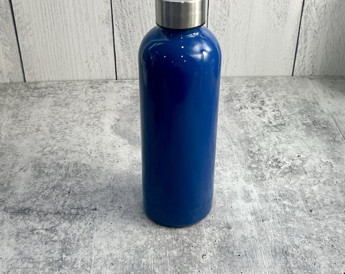 SCRATCH & DENT - Stainless Steel water bottle, 17.5 oz - Blue
