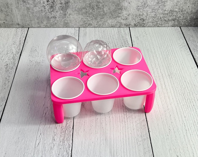 Ornament Cradle Drip Station - Christmas - Hot Pink