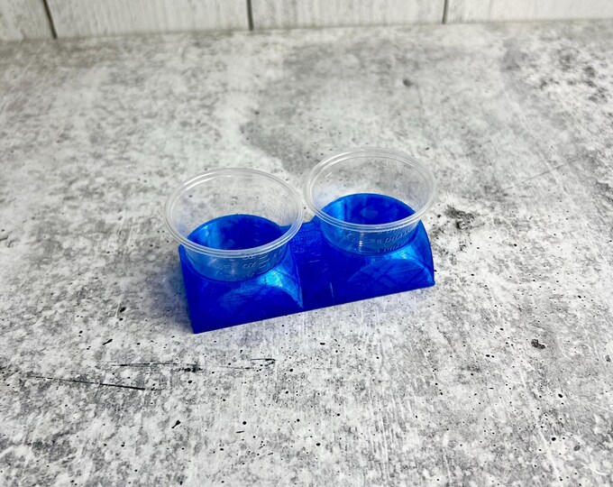 Mixing Cup Holder - 1 oz (30ml) - 2 Count - Blue