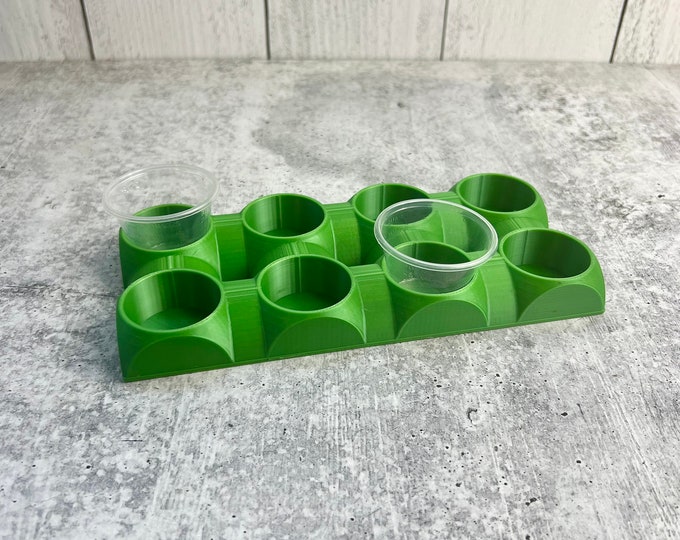 Mixing Cup Holder - 1 oz (30ml) - 8 Count - Green
