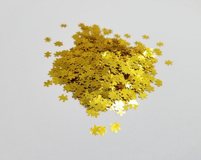 JUNE CLEARANCE - Gold Puzzle Pieces - Available in 1/2 oz